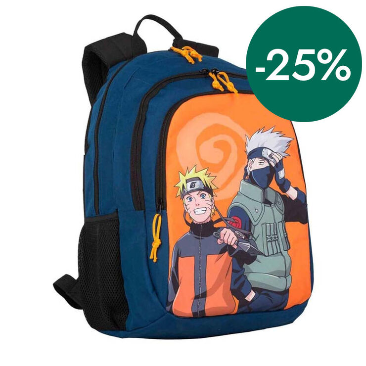 Motxilla Naruto Personatges Doble Compartiment