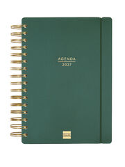 Agenda Finocam Haiku D&iacute;a P&aacute;gina 2027 Castellano Verde