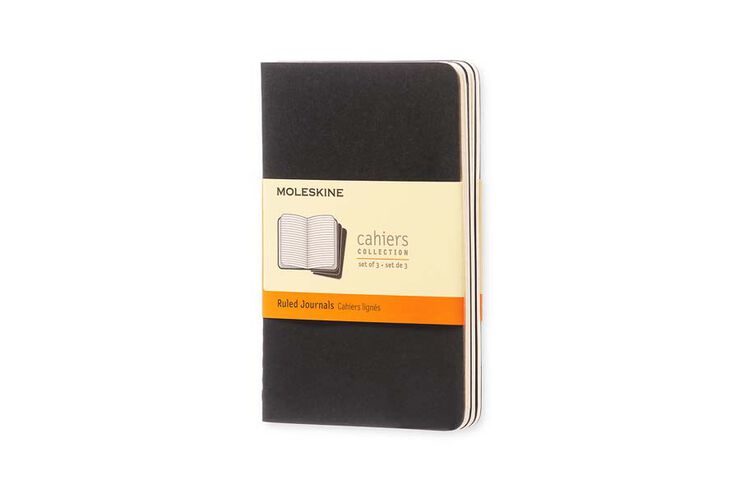 Pack 3 Libretas Moleskine P Negro Raya