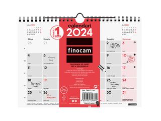 Calendario pared Finocam Escribir S 2024 cat