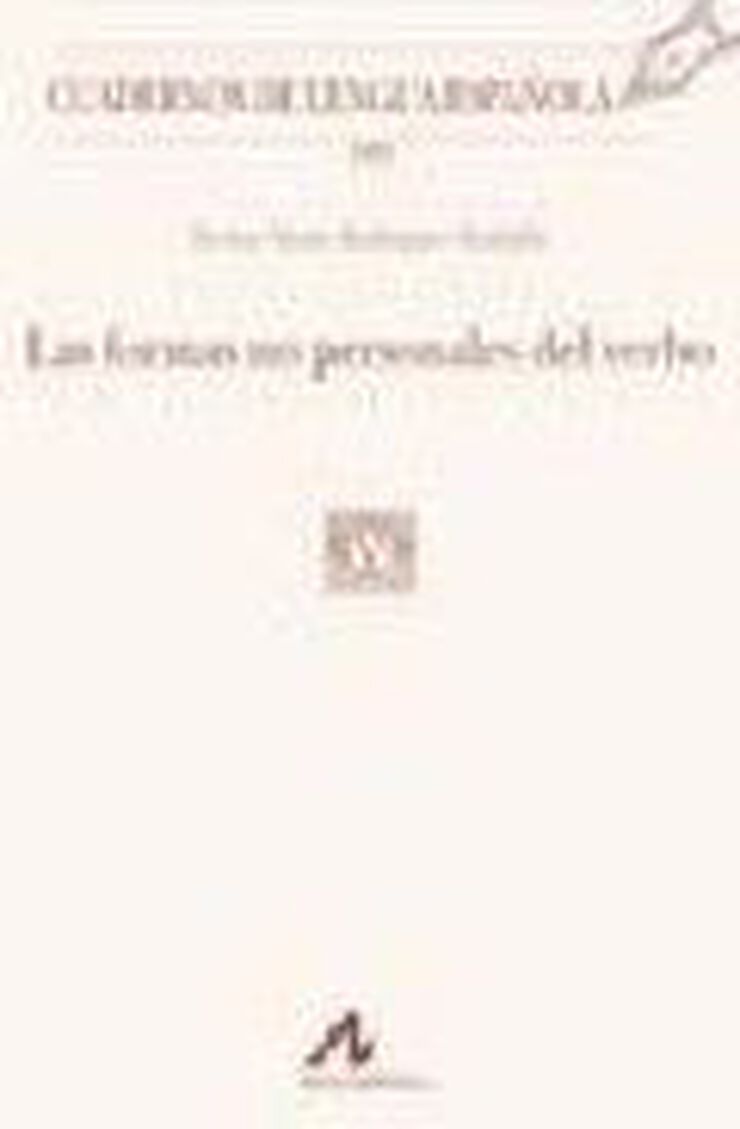 Las formas no personales del verbo