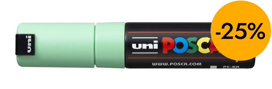 Rotulador Posca PC-8K 8mm verde claro