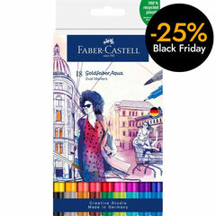 Retoladors Goldfaber Aqua Dual Faber-Castell 18 colors