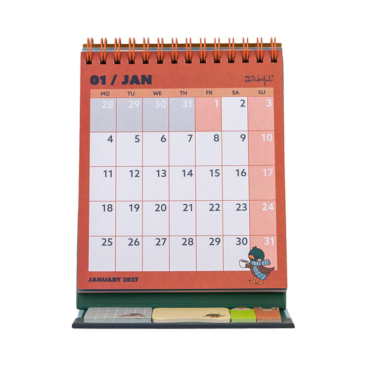 Calendari Mr. Wonderful Taula Amb Peanya Quack&Rol Multiling&uuml;e 2027