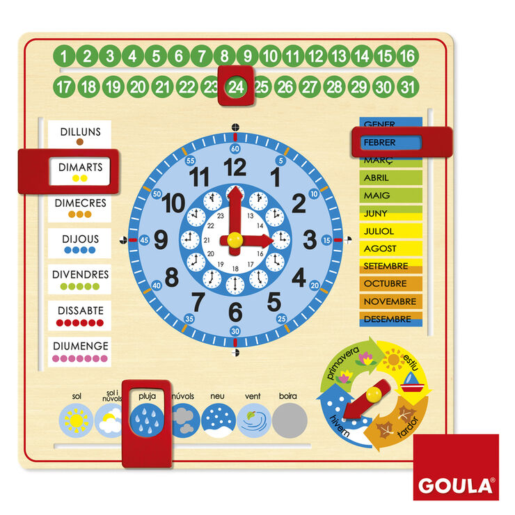 Rellotge calendari Goula