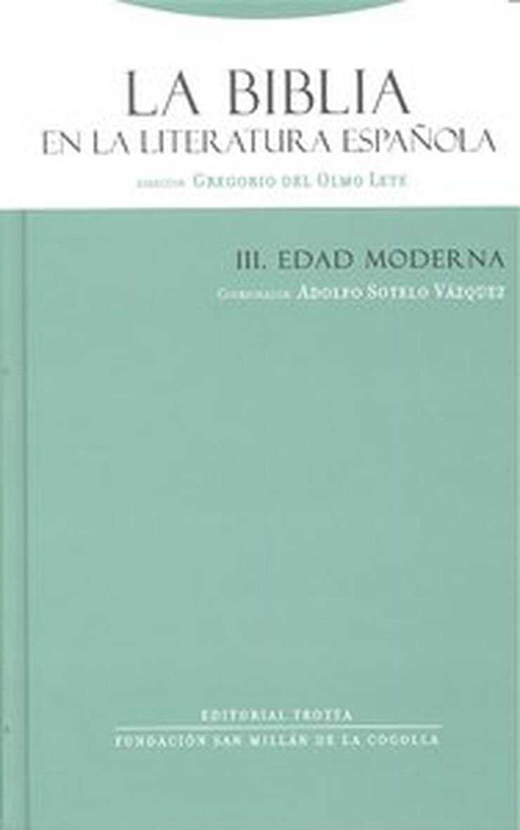 La Biblia en la literatura española III