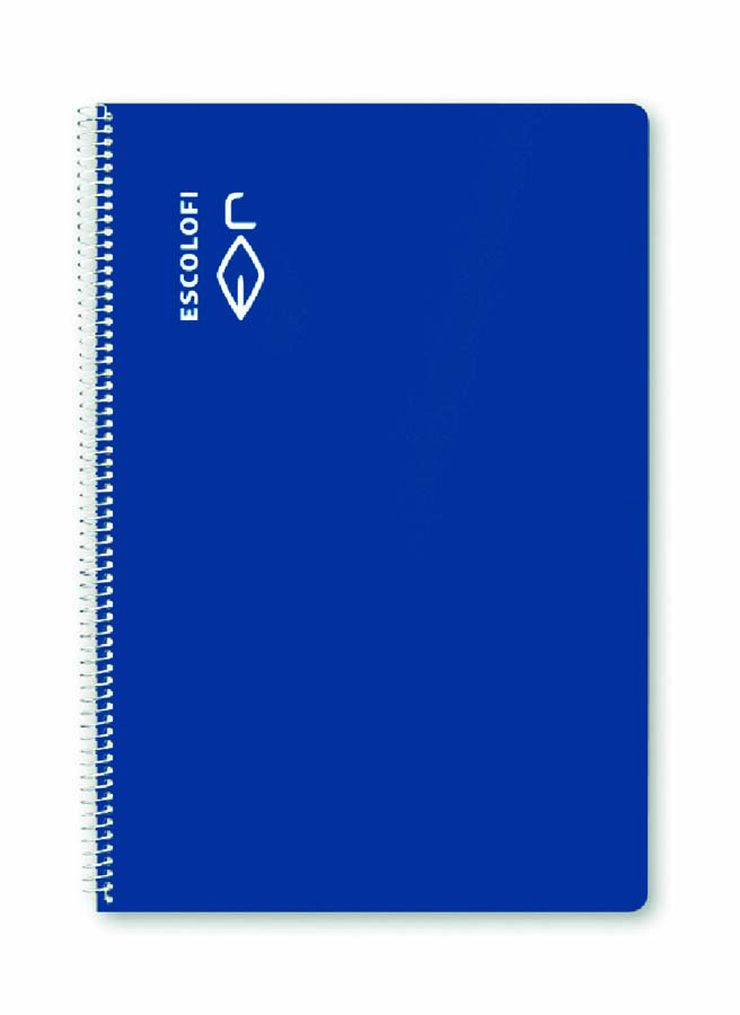 Llibreta espiral Escolofi Foli 50 fulls pauta 3,5mm blau