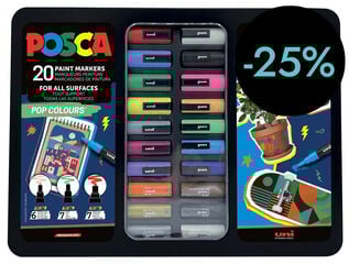 Maletí Posca 20u Pop + Làmines