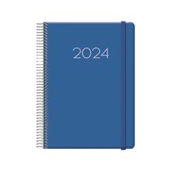 Agenda espiral Dohe Denver dia/pàg 2024 cas 15X21 Blau