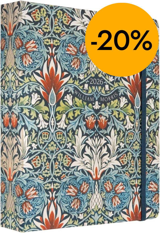 Agenda 17 meses Kokonote sem/vista ingl&eacute;s 2025-26 William Morris