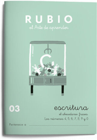 ESCRITURA 03 INFANTIL Rubio 9788485109166