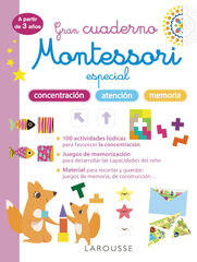Gran cuaderno Montessori especial concentración, atención y memoria. A partir de 3 años