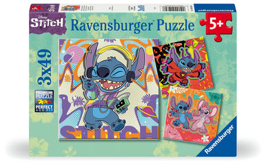 Puzle 3 X 49 piezas Disney Stitch