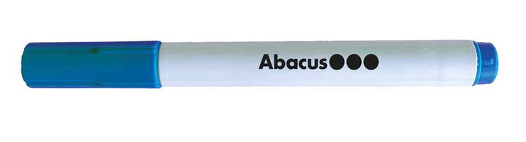 Marcador Pizarra blanca Abacus azul 10u