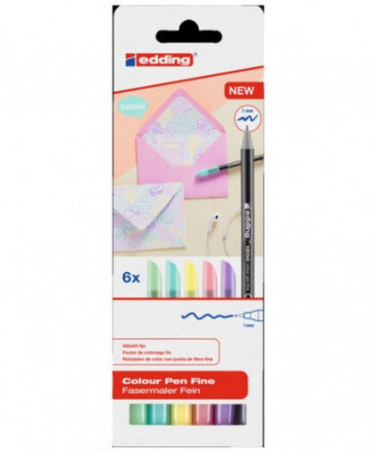 Retoladors Edding 1200 Pastel 6 colors Retoladors Edding 1200 Pastel 6 colors