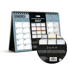 Calendario Miquelrius Mesa A5 Castellano 2027 Chromat