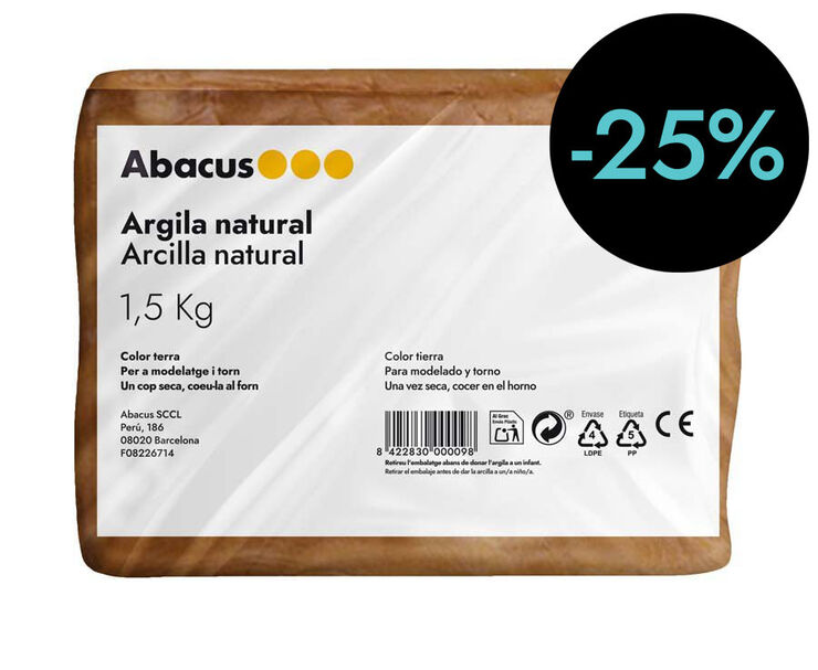 Barro Abacus tierra 1,5 Kg (Sio-2)