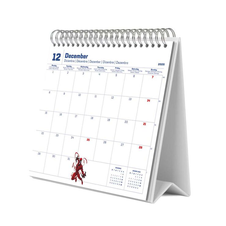 Calendari Taula 2025 30x30cm Marvel Spiderman