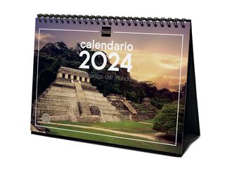 Calendario sobremesa Finocam 2024 Maravillas Mundo cas