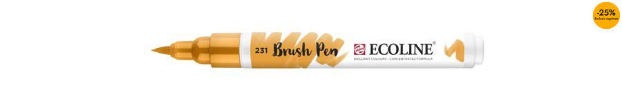 Rotulador Ecoline Brush Pen ocre oro 231