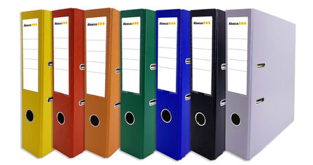 Arxivador palanca Abacus A4 llom ample negre