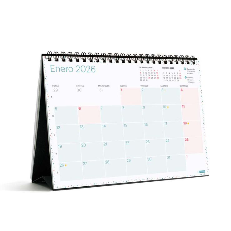 Calendari Miquelrius sobretaula A5 2026 castellà Lovely