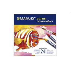 Cera grasas acuarelables Manley 24 colores