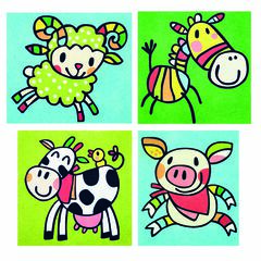 Pintar con Arenas Arenart Animales Granja