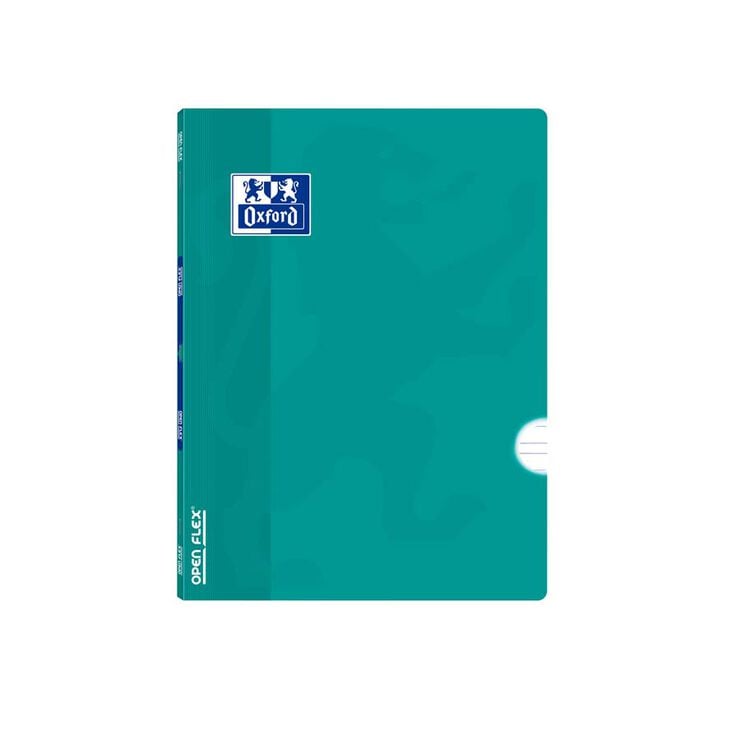 Libreta grapada A5 48 hojas pauta 3,5 margen Oxford Openflex  aqua