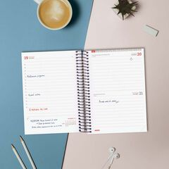 Agenda Finocam escolar espiral E8 dia/pàg cat 2025-26 blau