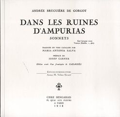 Dans les ruines D'Ampurias. Sonnets