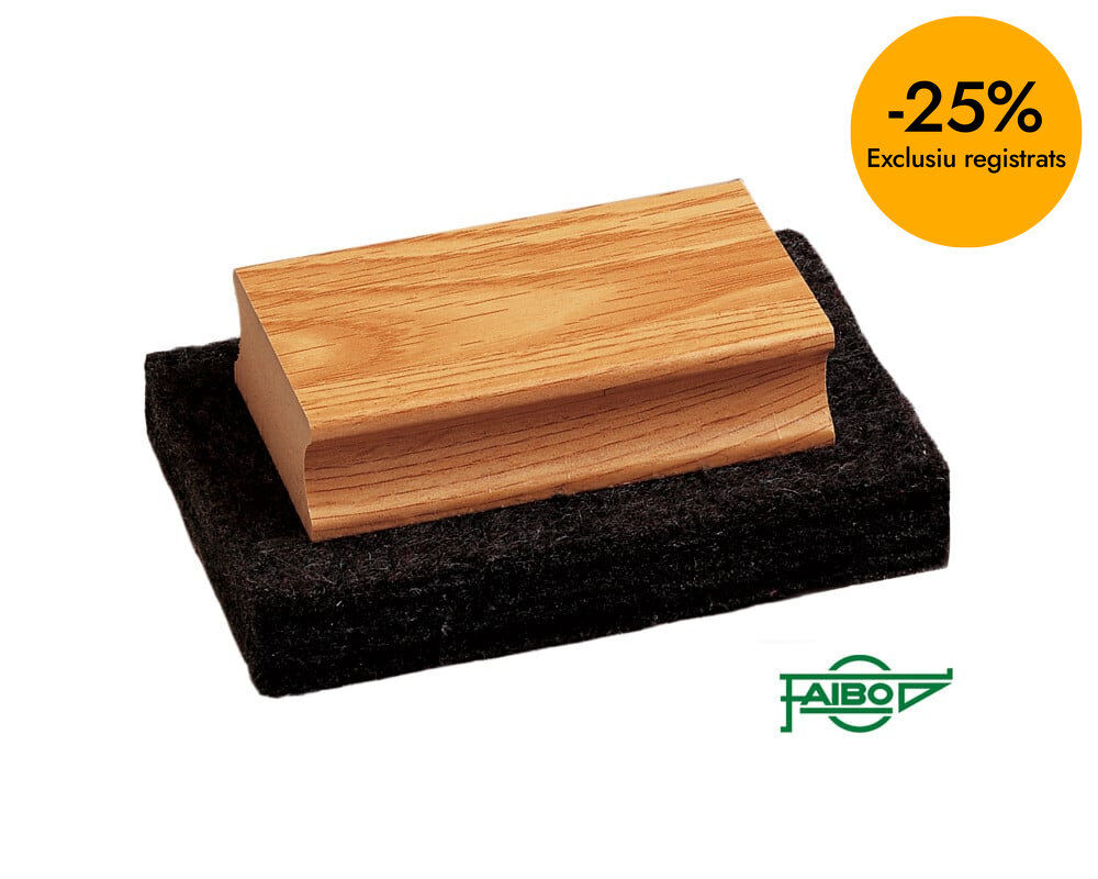 Borrador de madera para pizarra verde Faibo