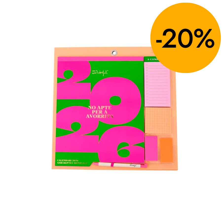 Calendario pared Iman 2026 cat No apte per a avorrits