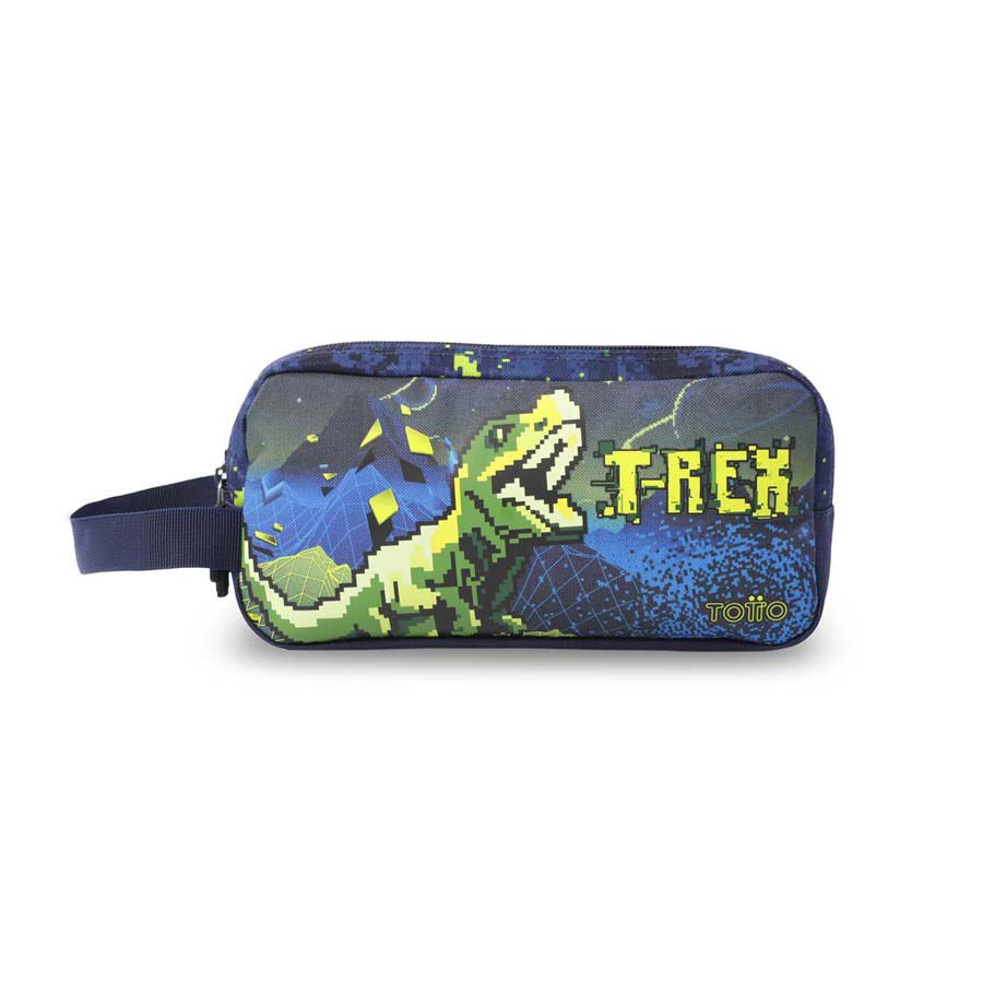 Estuche Totto 3 Cremalleras Digisaurio