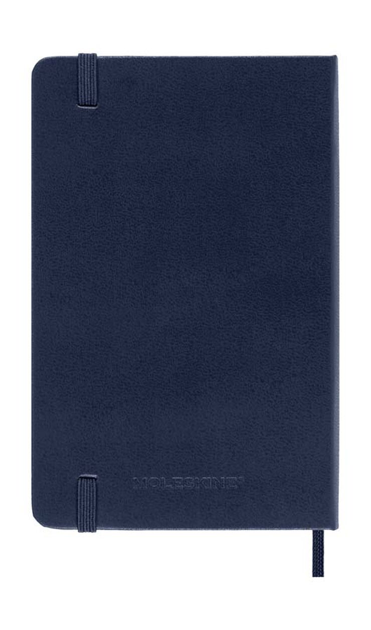 Agenda Moleskine 12m día/pág 2025 Pocket azul marino