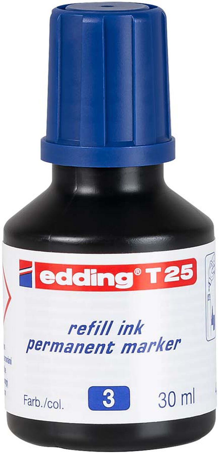 Tinta recambio Edding T25 30ml azul
