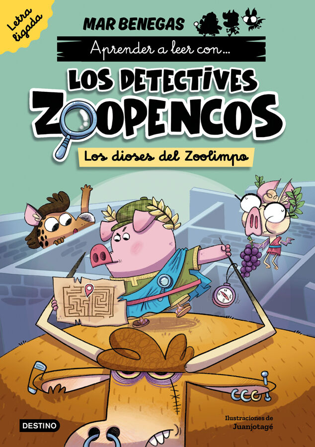 Aprende a leer con... Los Detectives Zoopencos Letra ligada 2. Los dioses del Zo