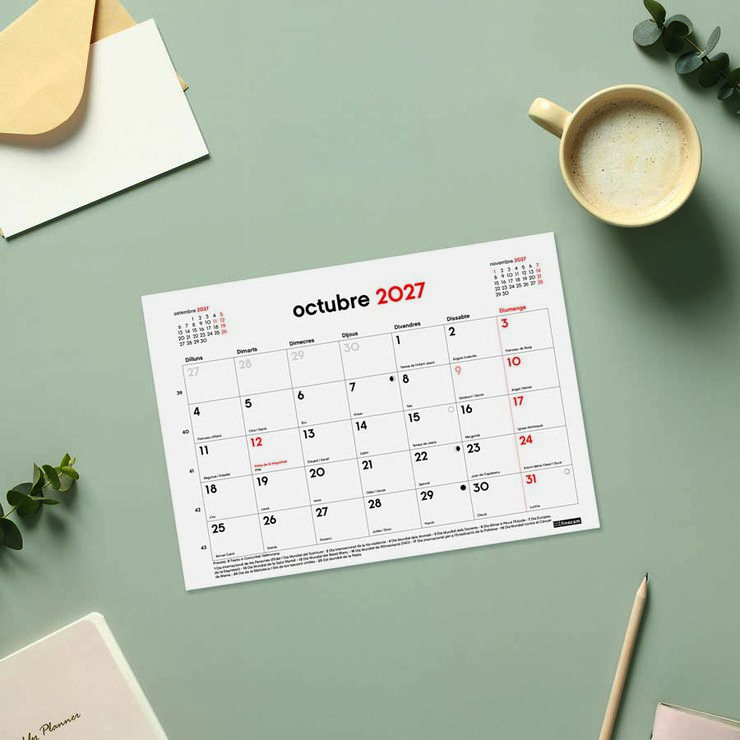 Calendario Bloc Im&aacute;n Finocam 16M 21x15cm Catal&aacute;n 2026-27