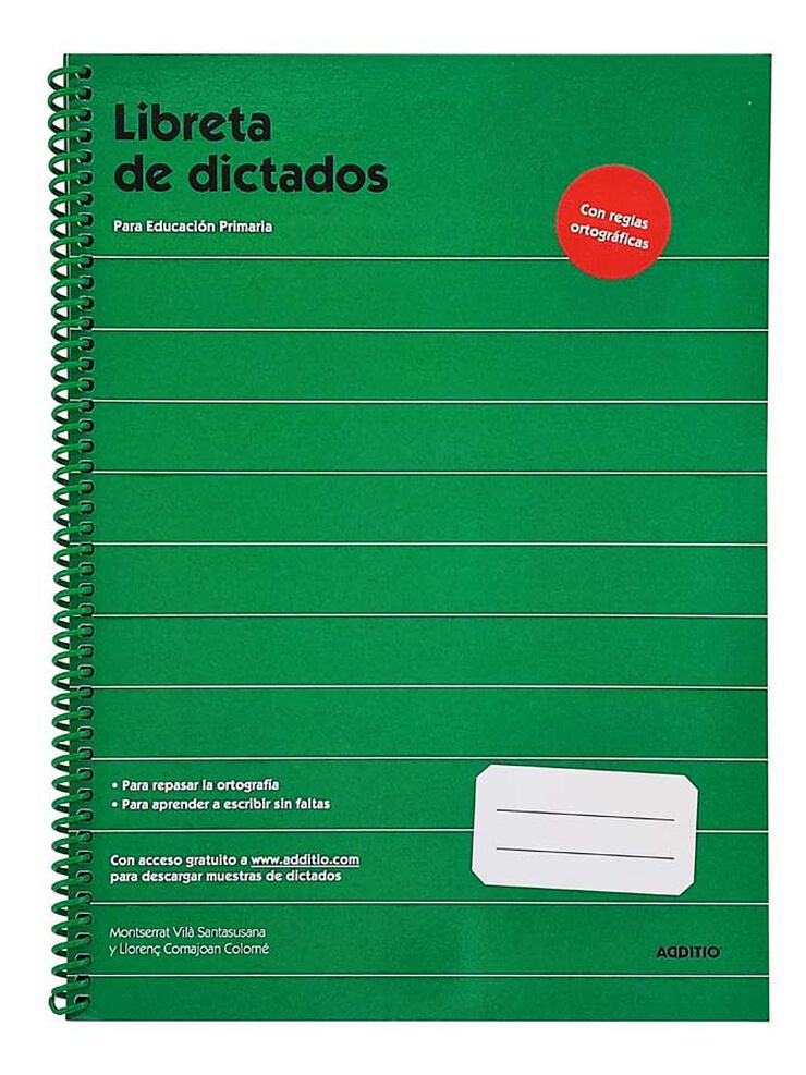 Libreta Dictados Educación Primaria A4 Additio Castellano