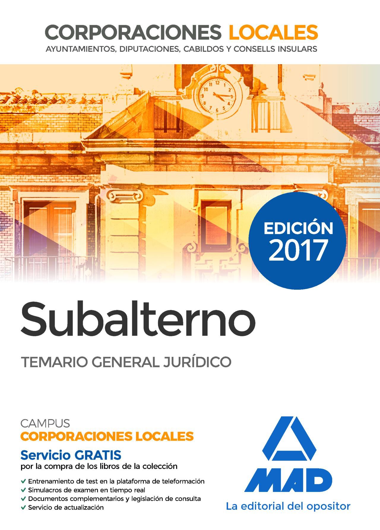 Subalterno de Corporaciones Locales. Tem