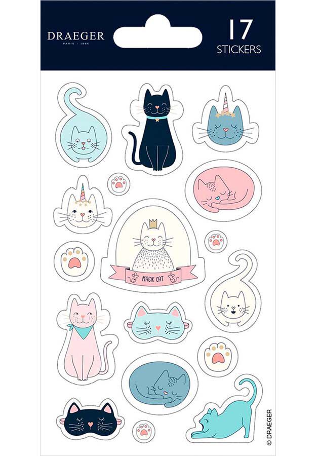 Stickers Draeger Gat pastel 17u