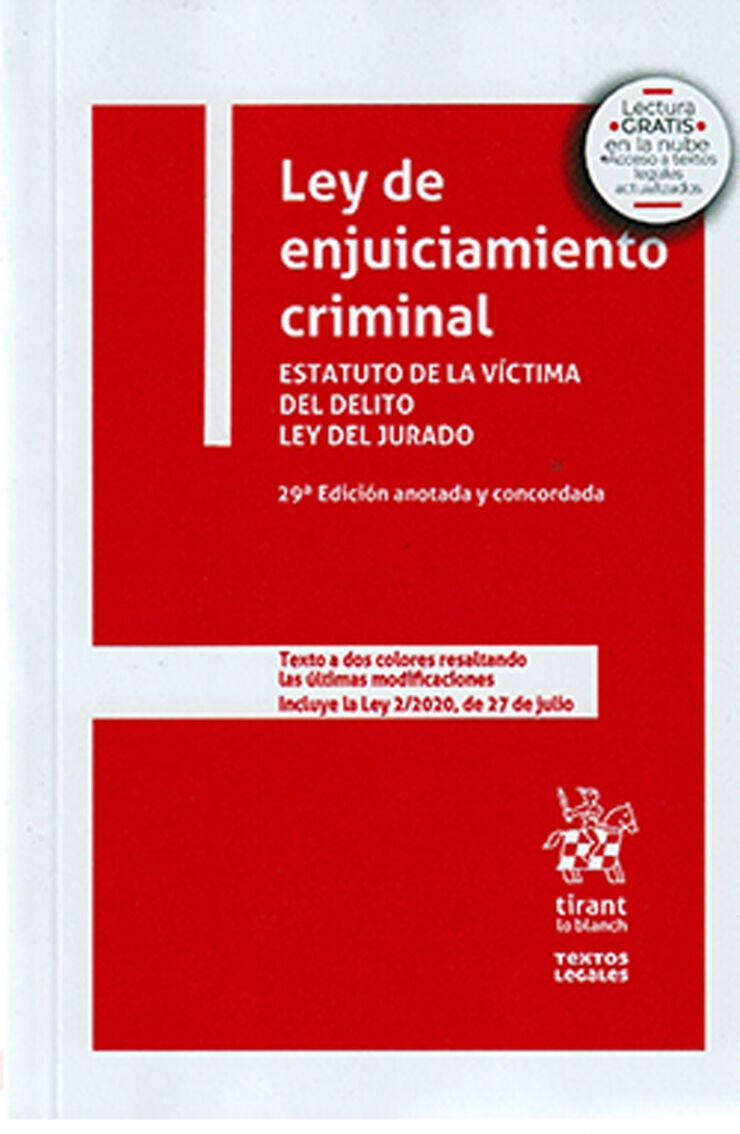 Ley de Enjuiciamiento Criminal 29ed.