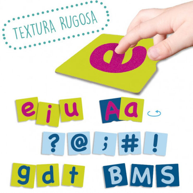 Tacto-fichas Letras y signos de puntuación