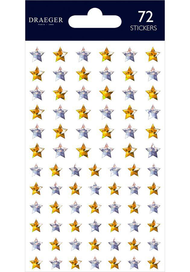 Stickers Draeger Estrelles or/plata 72u