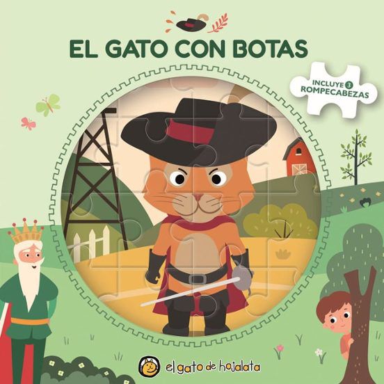 El gato con botas (Libro + 3 puzles)