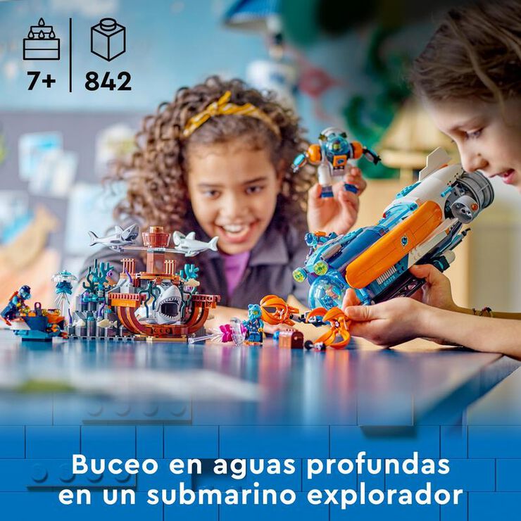 LEGO® City Submarino Explorador de las Profundidades Marinas 60379