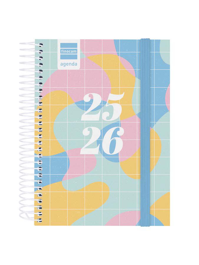 Agenda Finocam escolar Secundaria 1/8 d&iacute;a/p&aacute;g cat 2025-26 art