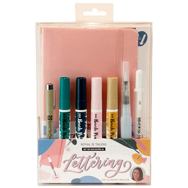 Lettering Talens Amante Volador Rosa Set
