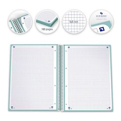 Notebook 1 A4 tapa extradura 80H 5X5 Oxford verde