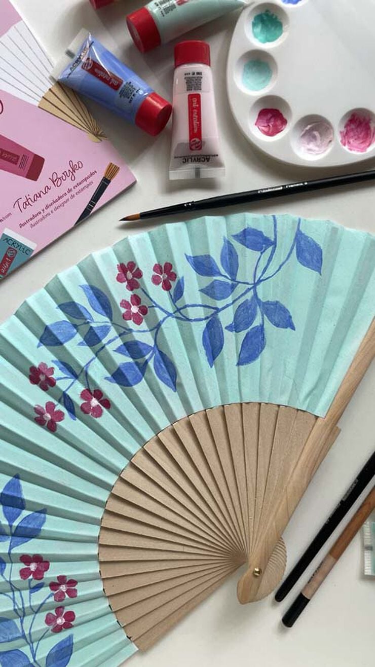 Set Acrílico Talens Pinta tu Abanico